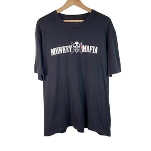 Monkey Mafia Men's Size 2XL Black Skull Logo Short Sleeve Crew Neck T-Shirt *